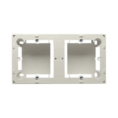 Simon Basic Standard, Simon Classic double surface mounted box, beige
