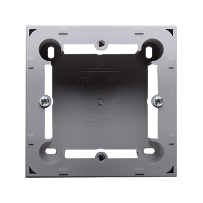 Simon Basic Standard, Simon Classic single surface mounted box, inox, metallized