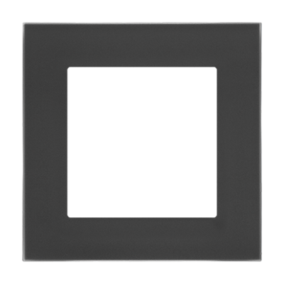 Simon 55 Nature single frame, glass, frosted black glass
