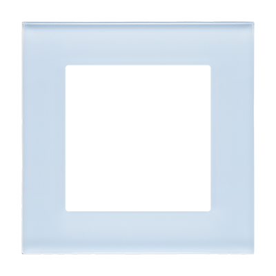 Simon 55 Nature single frame, glass, frosted blue glass