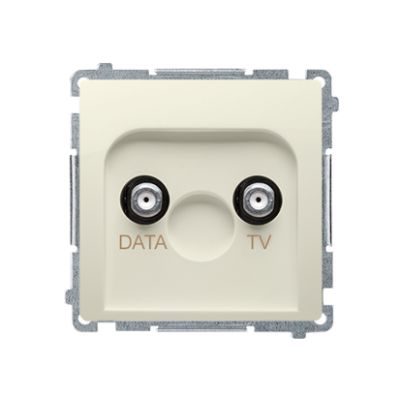 Simon Basic TV-DATA aerial socket, atten.: 5dB, beige