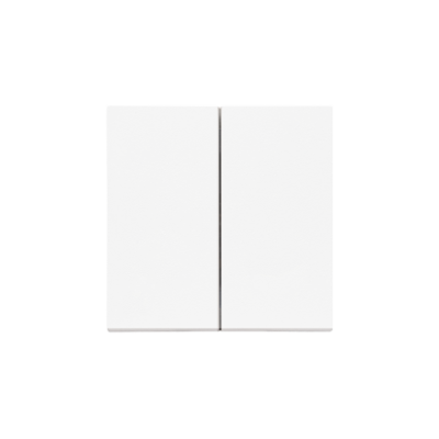 Simon 55 double button for switches and push buttons, antibacterial white