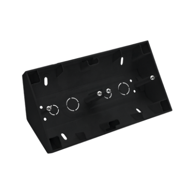 Double surface mouted corner box