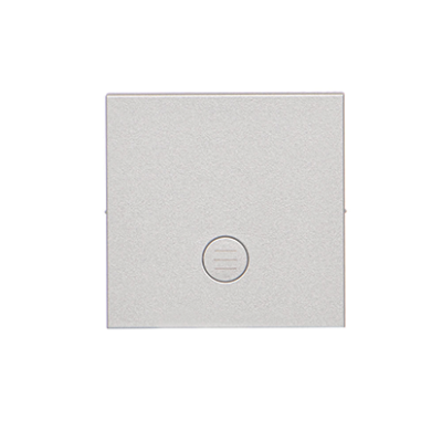 Simon 55 single button for switches and push buttons, matt aluminum
