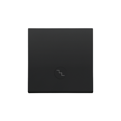 Simon 55 single button for switches and push buttons, black matt