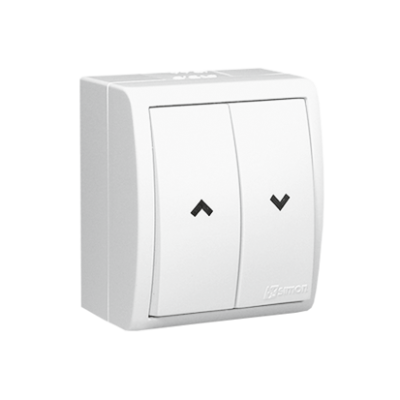 Splash-proof roller blind push button, 0AX, 10A