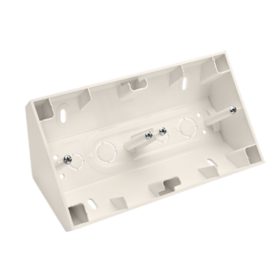 Double surface mouted corner box