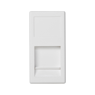 IT/telephone plague, K45, NEXANS, Single Flat With cover, 45×22.5mm, pure white