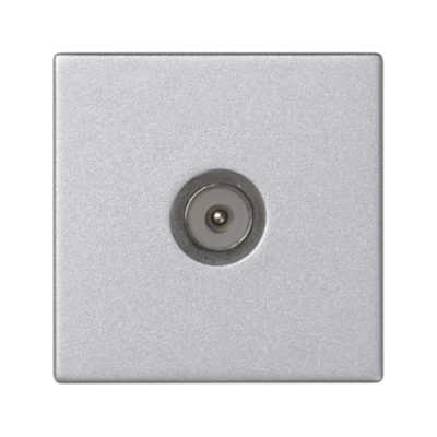 Plate, K45, TV male, 45×45mm, aluminum