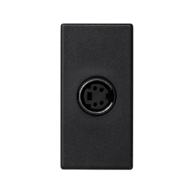 Plokštelė, K45, S-VIDEO, 45×22,5 mm, juoda
