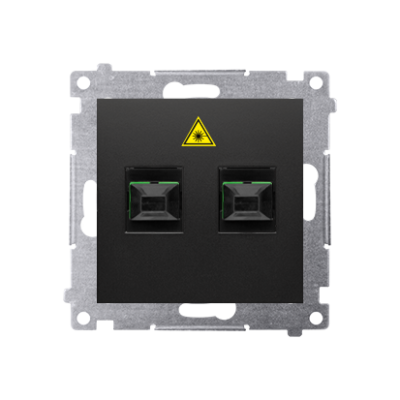 Double fiber optic sockets