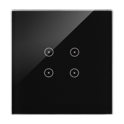 Touch panel 1 module, Modul 1: 4 touch fields, Fixing: horizontal
