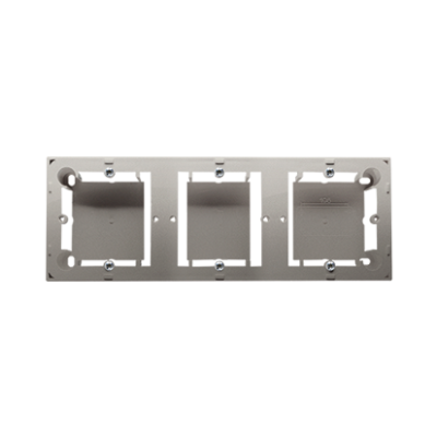 Simon Basic Standard, Simon Classic triple surface mounted box, satin, metallized