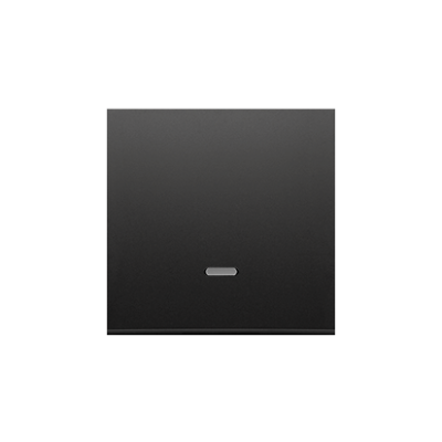 Simon 54 single button with light indicator box for switches and push buttons, black matt