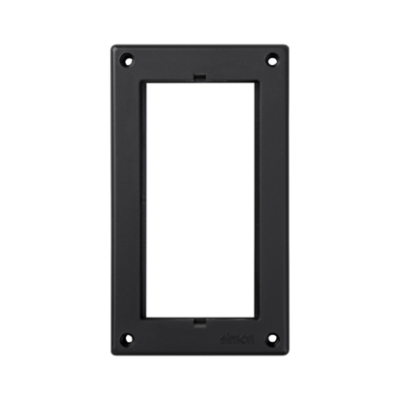 Frame, Simon 500, 1×S500, Spare piece, for SIMON 500 floor boxes, grey graphite