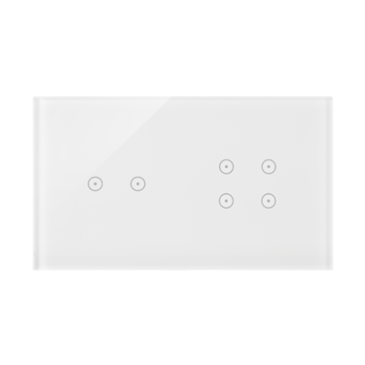 Touch panel 2 modules, Modul 1: 2 horizontal touch fields, Module 2: 4 touch fields, Fixing: horizontal