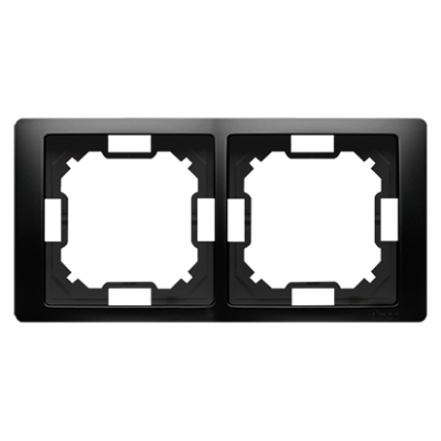 Simon Basic Neos double frame, black matt