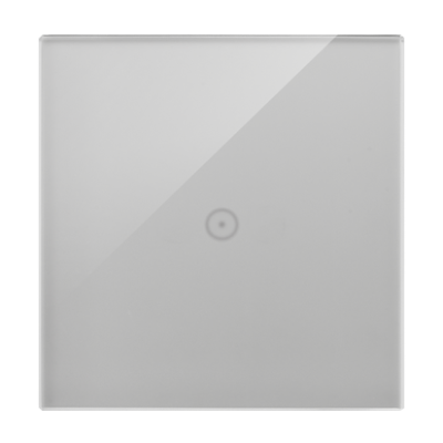 Simon 54 Touch touch panel 1 module, Modul 1: 1 touch field, Fixing: horizontal, silver mist