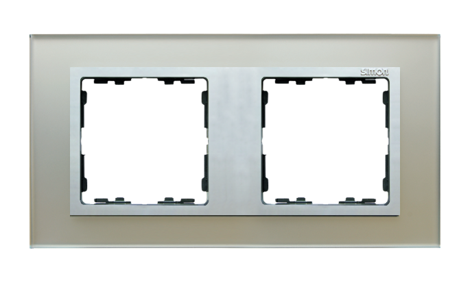 Simon82 Nature double frame, glass, silver / Aluminum