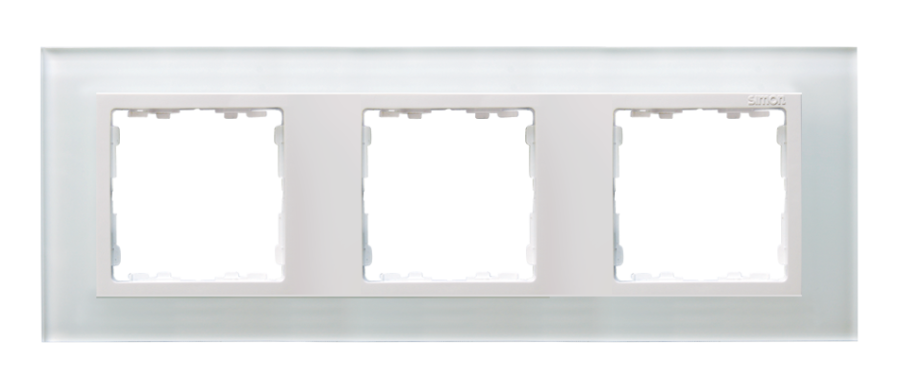 Simon82 Nature triple frame, glass, white / White