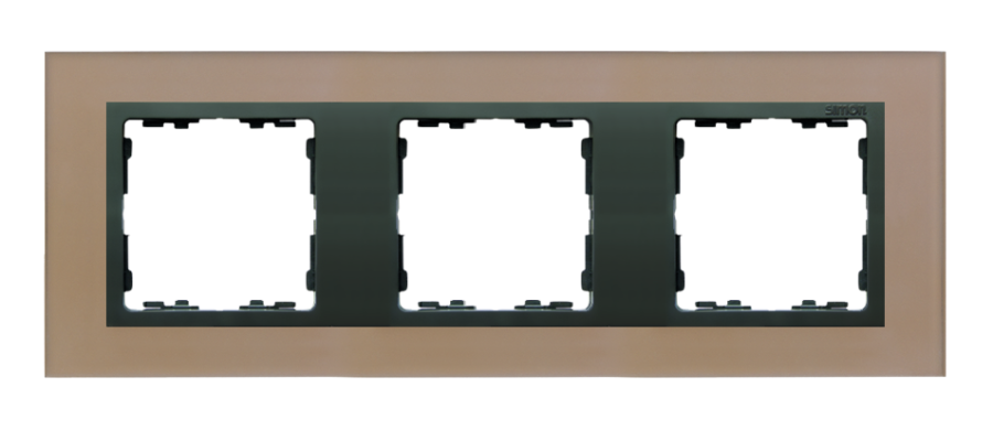 Simon82 Nature triple frame, glass, copper / Graphite