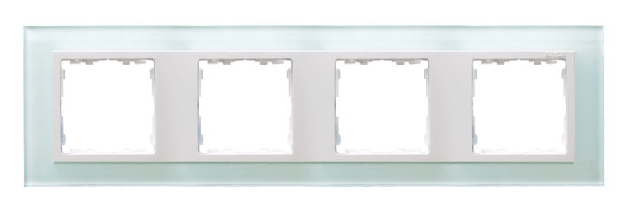 Simon82 Nature quadruple frame, glass, plain / White
