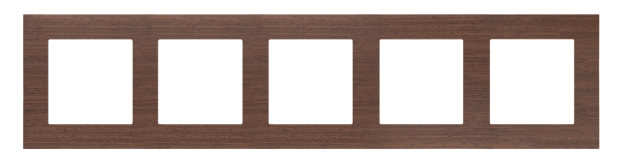 Simon 55 Nature quintuple frame, wood, hazel