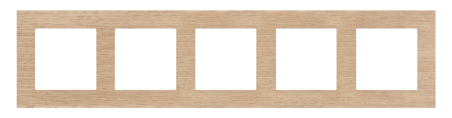 Simon 55 Nature quintuple frame, wood, light oak