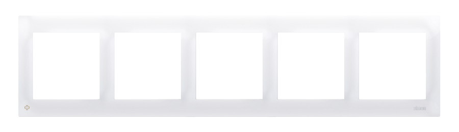 Simon 54 Premium triple frame for plasterboard boxes, antibacterial white