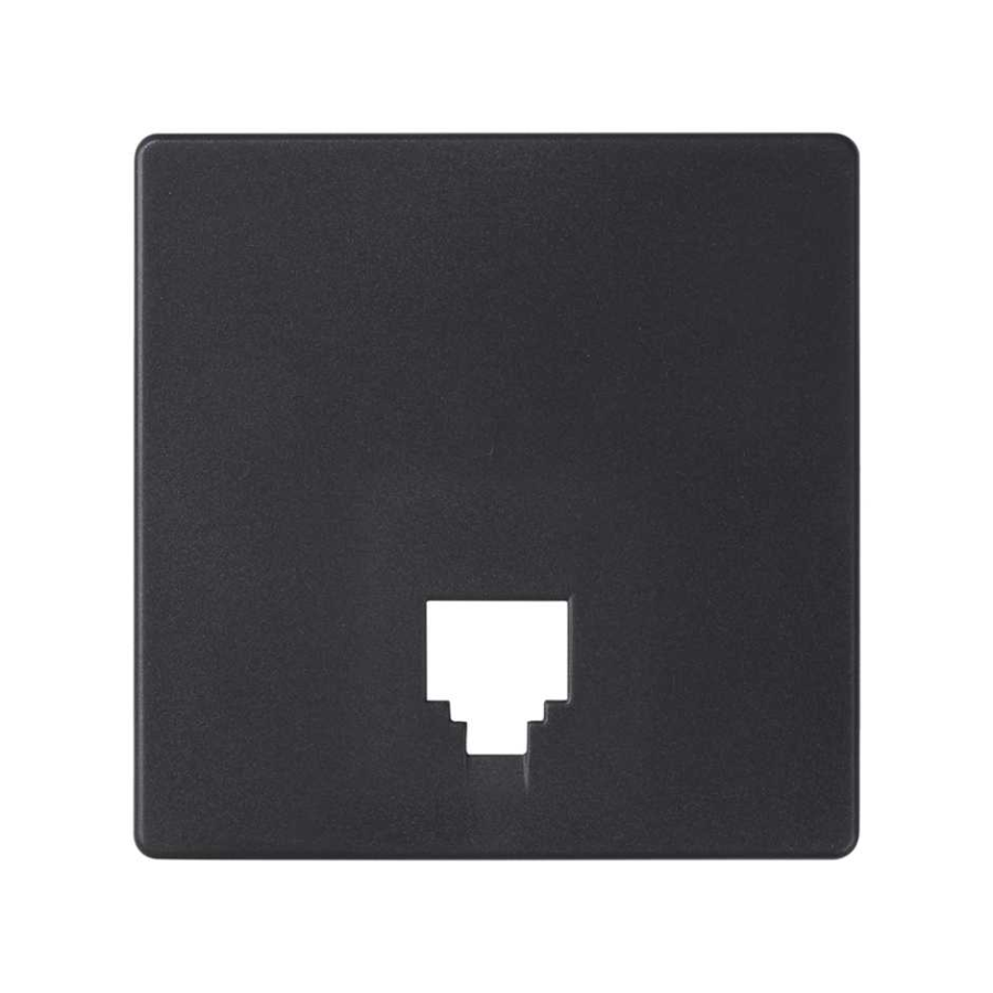 Simon 82 telephone socket cover, graphite