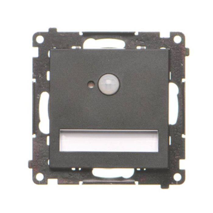 Simon 55 LED luminaire with motion sensor, 230V, (module), black matt