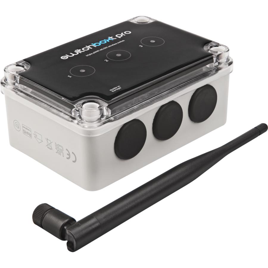 Simon GO triple potential free high power switch [Wi-Fi] - switchBoxT Pro, (module with an external antenna)