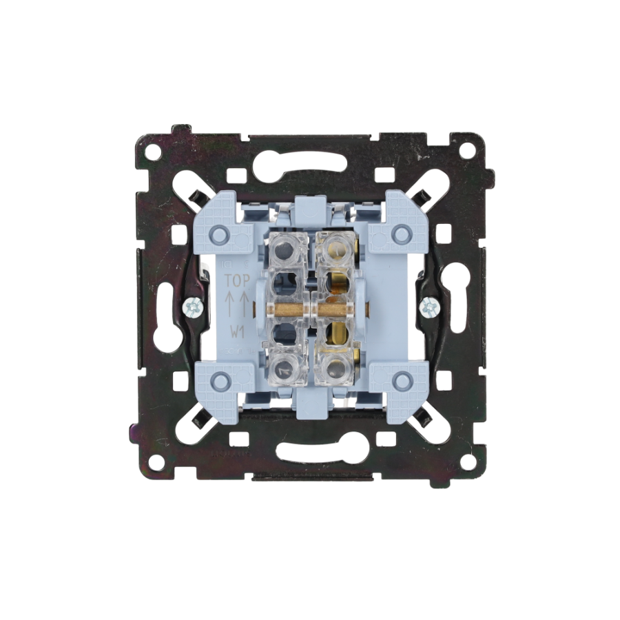 Simon 55 single switch, 10AX, black