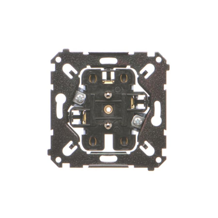 Simon 55 double socket outlet with earthing, Mechanism, 16A, quick connection, black
