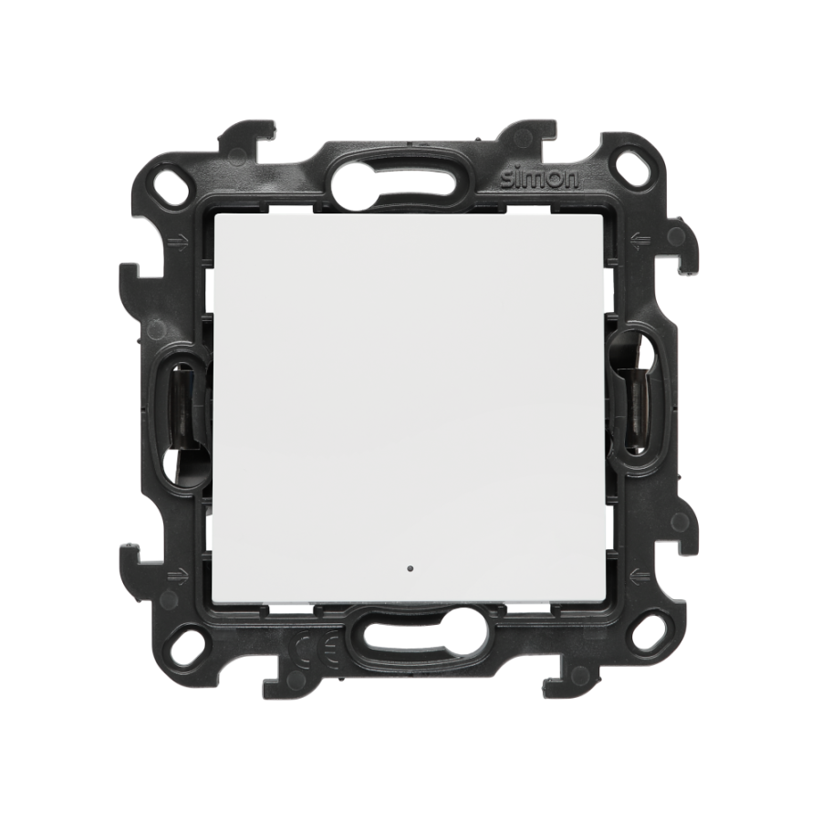 Perjungiklis, 1 klavišo, su LED apšvietimu, „Simon 24“, IP20/IP44, 10AX, balta