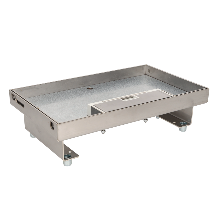 Cover, for floor boxes, KGH, For concrete floor, stainless steel, 187 x 226 mm, 6×K45, classic inox