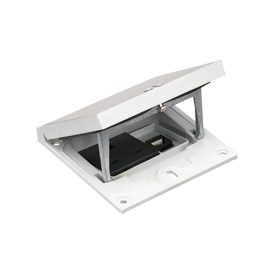 Pagal užsakymą pagamintas gaminys, grindų dėžutės įdėklas, KGT, IP66, 16 A, IK08, nerūdijantis plienas (Inox)