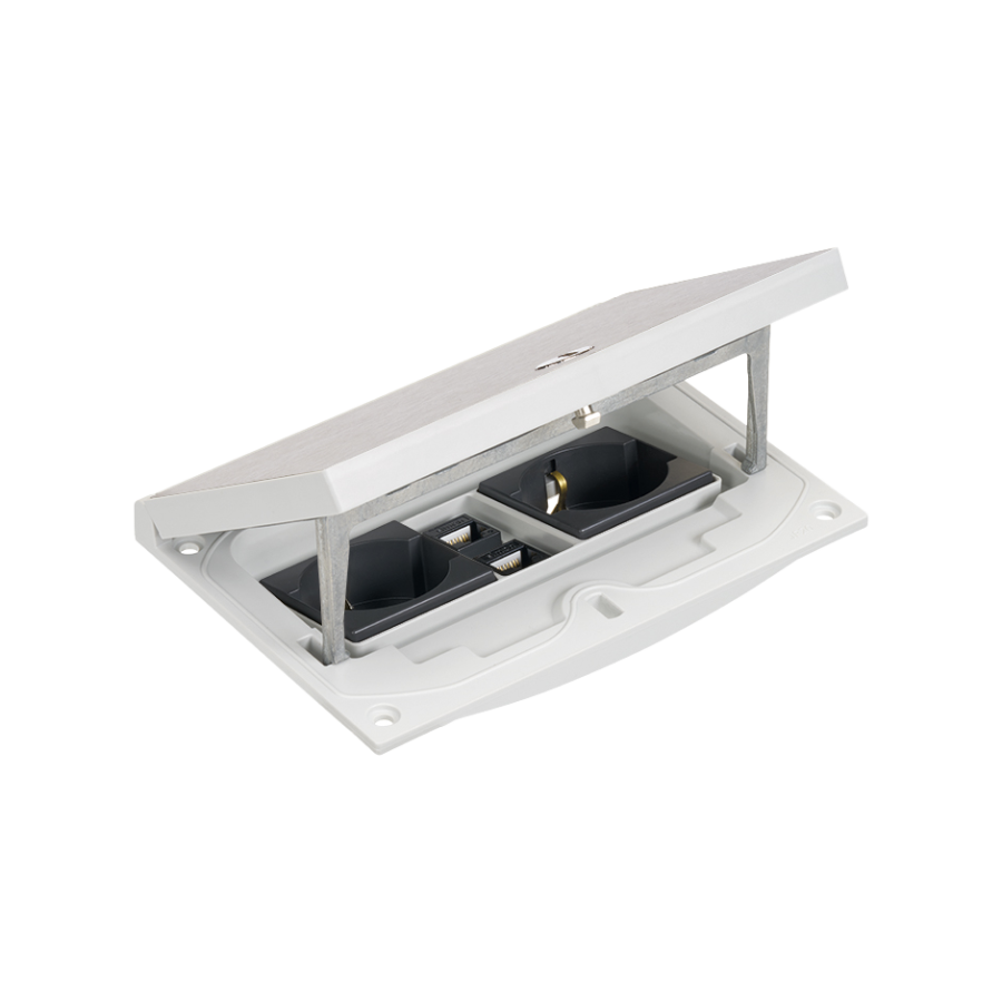 Pagal užsakymą pagamintas gaminys, grindų dėžutės įdėklas, KGT, IP66, 16 A, IK08, nerūdijantis plienas (Inox)
