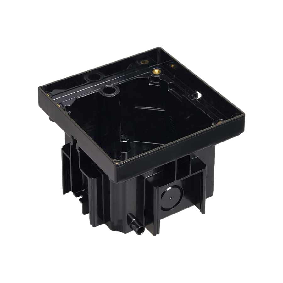 KGT floor box, IP66, IK08, 1.5×K45, For concrete floor, black