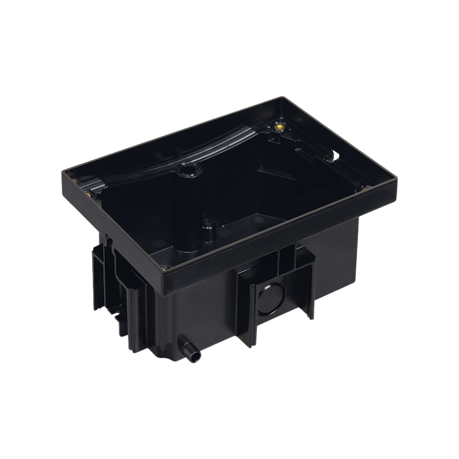 KGT floor box, IP66, IK08, 2.5×K45, For concrete floor, black
