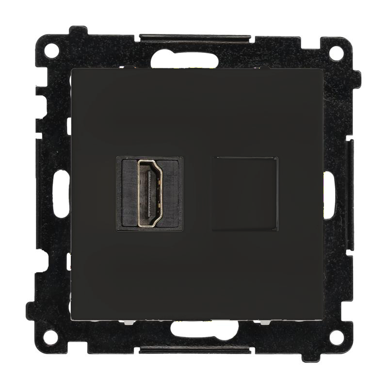 Simon 55 viena HDMI jungtis, modulis, HDMI standartas: HDMI 2.1, matinė juoda
