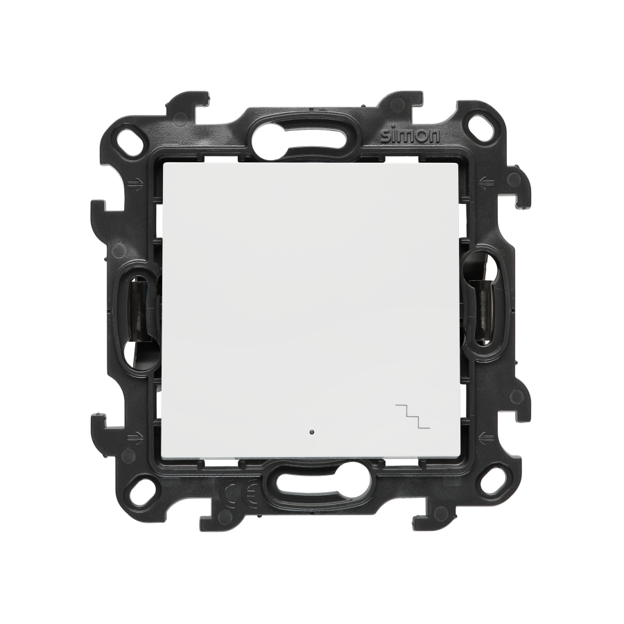 Perjungiklis, 1 klavišo, su LED apšvietimu ir piktograma, „Simon 24“, IP20/IP44, 10AX, balta