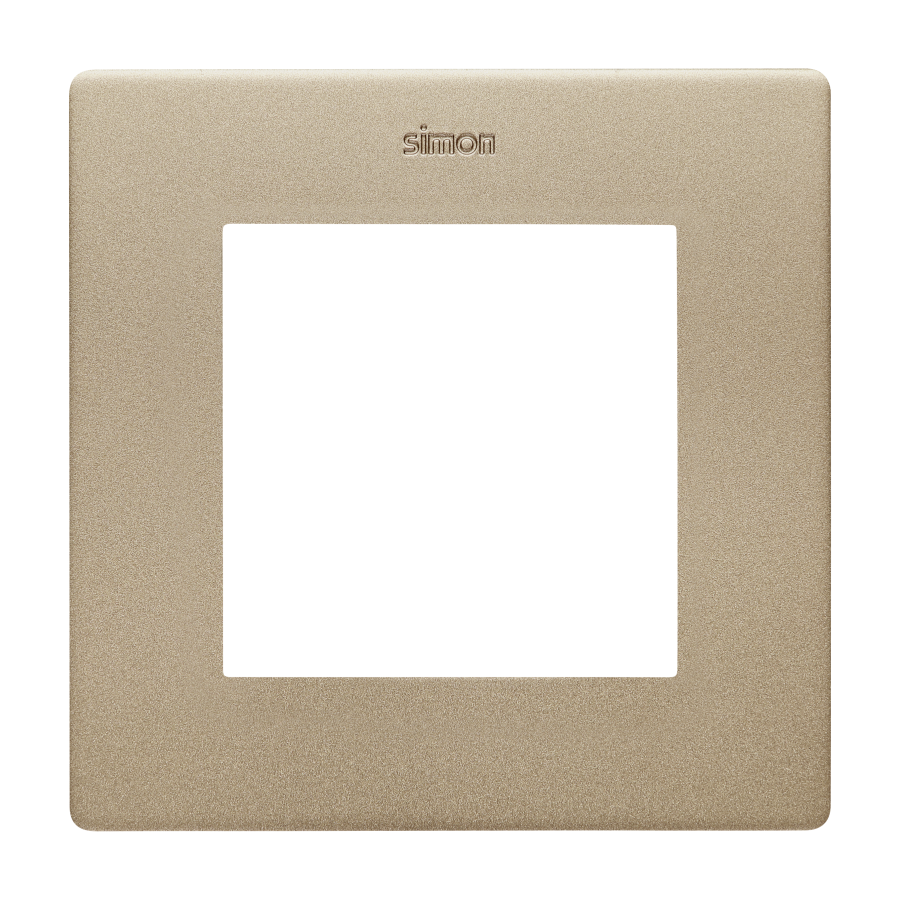 Single frame, Simon 24, IP20/IP44, champagne matt
