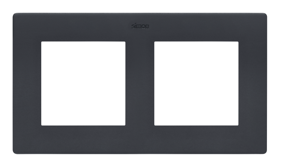 Double frame, Simon 24, IP20/IP44, graphite mat