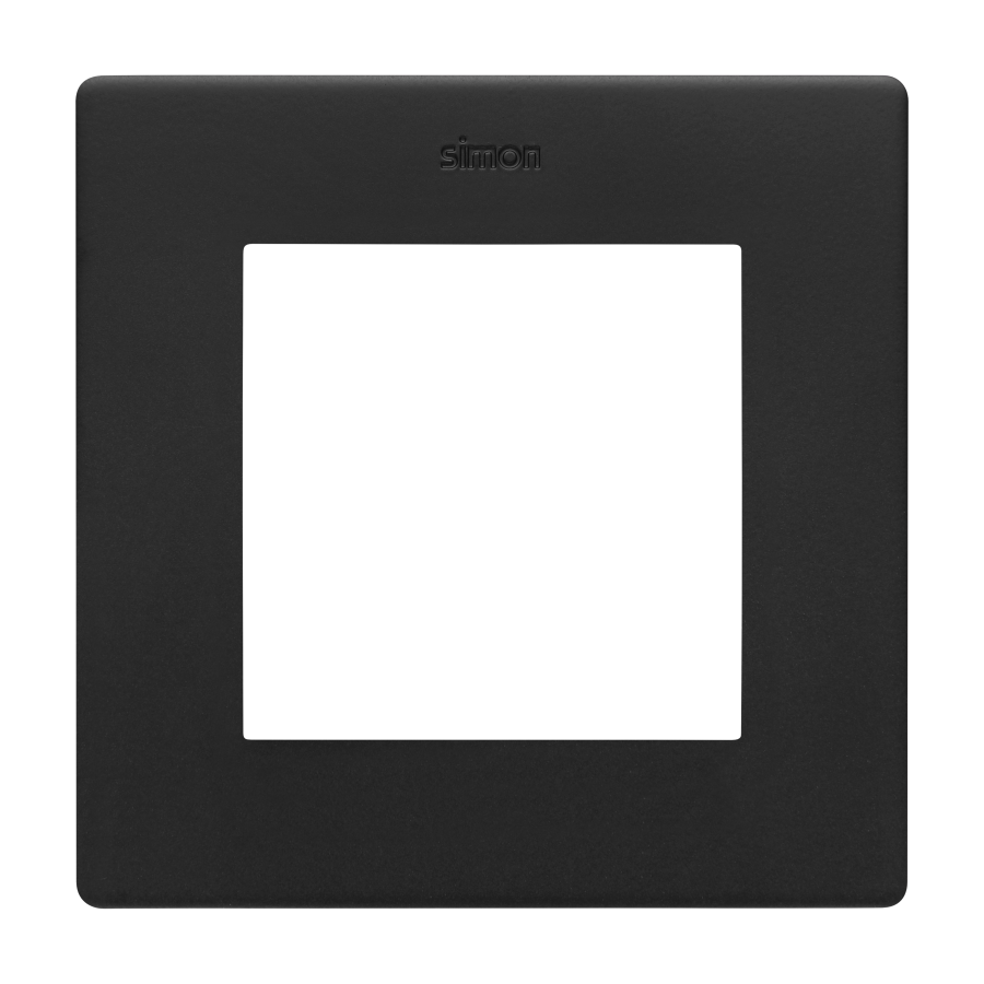 Single frame, Simon 24, IP20/IP44, black matt