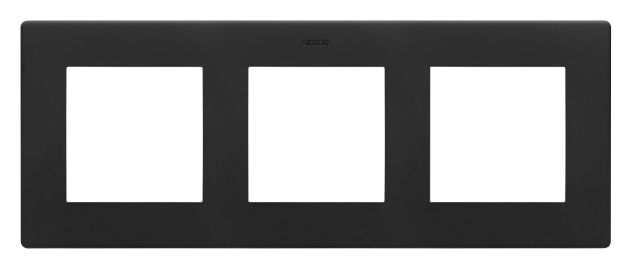Triple frame, Simon 24, IP20/IP44, black matt