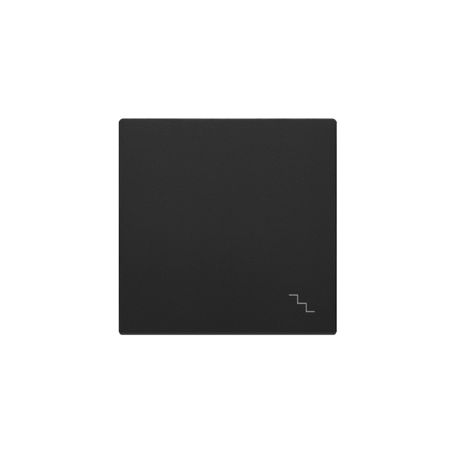 Single button for the switch with the "stairs" pictogram, (rocker), Simon 24, IP20, black matt