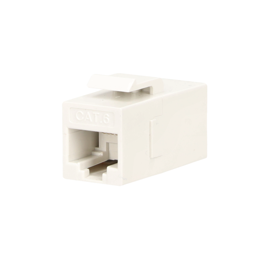 For various series RJ45 6 kategorijos kompiuterio lizdo įdėklas, neekranuotas (UTP), F-F lizdas, balta