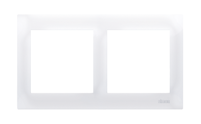 Simon 54 Premium double frame for plasterboard boxes, white
