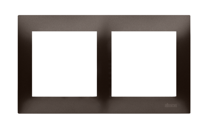 Simon 54 Premium double frame for plasterboard boxes, bronze matt, metalic